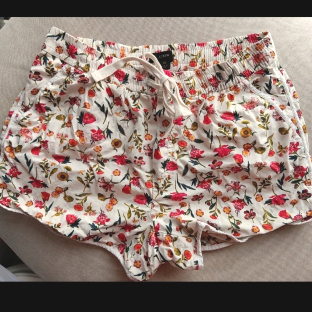 NWOT jcrew floral printed shorts
